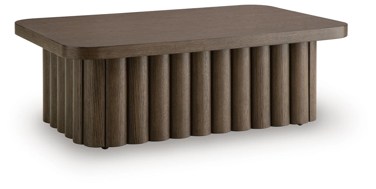 Darimore Coffee Table - Burnished Brown  (T984-SI)