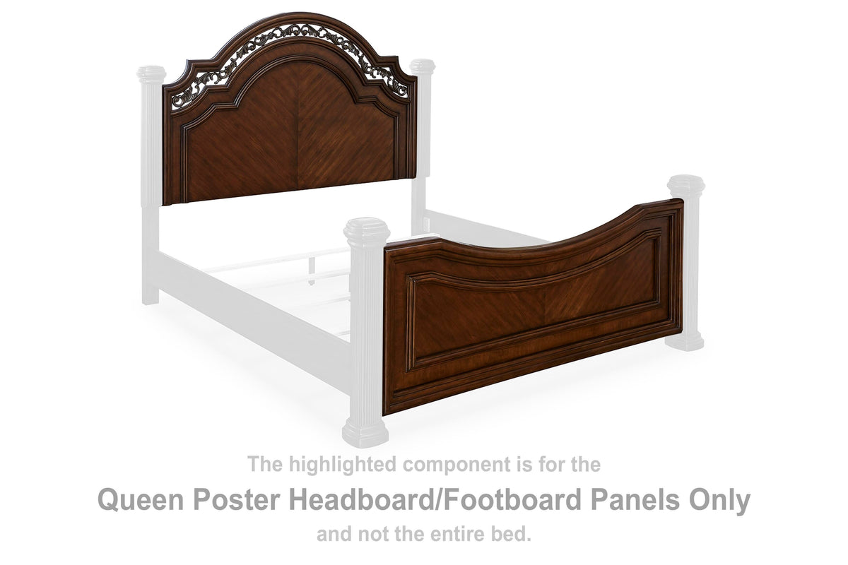 Lavinton Poster Headboard/Footboard Panels - Brown  (B764-SI)