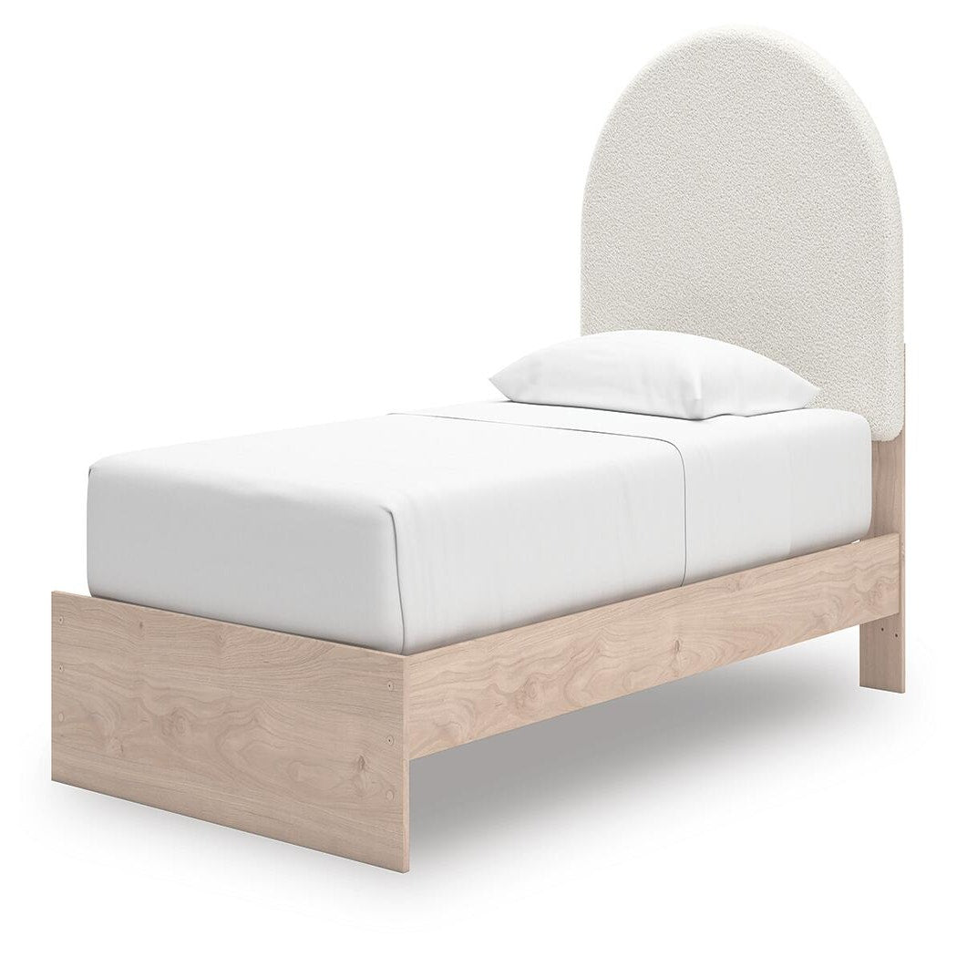 Arloster Twin Upholstered Panel Bed with Storage (PCB1566-SI) - Image 2