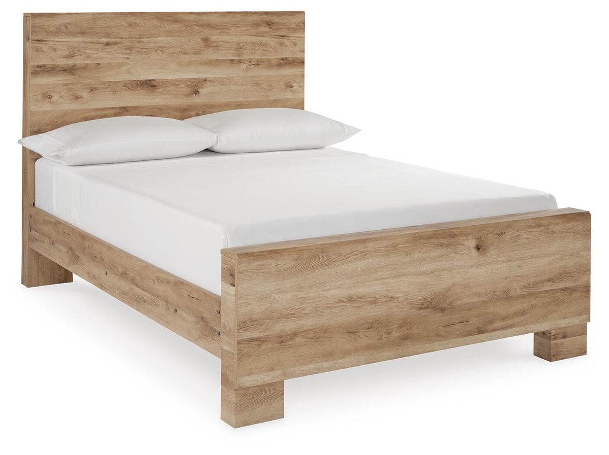 Hyanna Panel Bed, Dresser and Mirror - Tan Brown  (B1050-SI) - Image 5