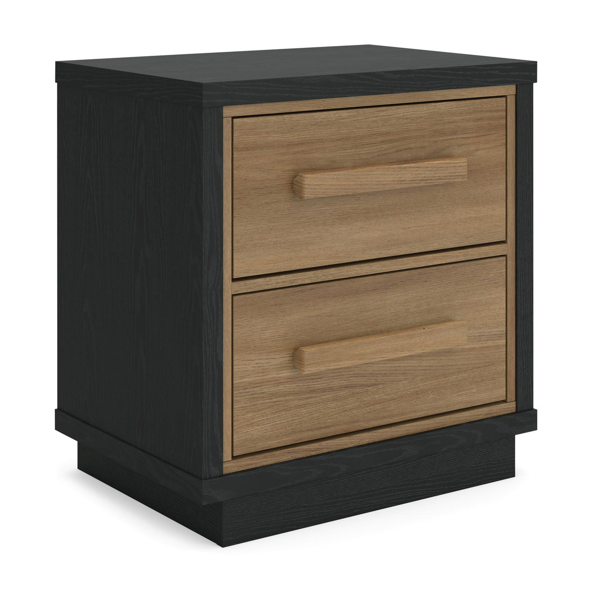 Kozmour Nightstand - Black/Brown  (EB1460-SI)