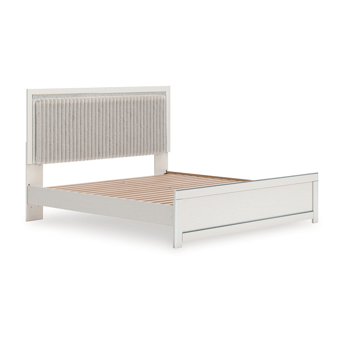 Zuraleus King Upholstered Panel Platform Bed (PCB3381-SI) - Image 2