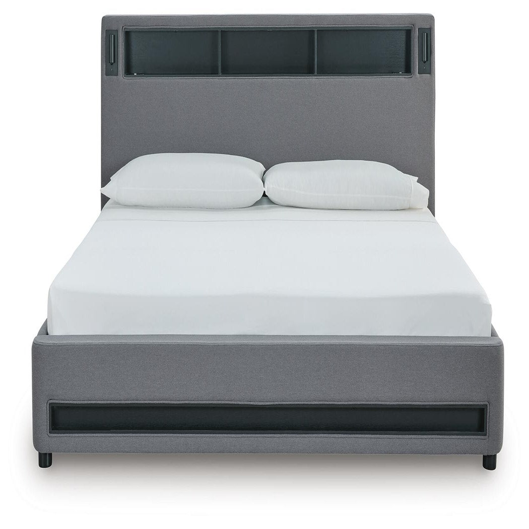 Finigale California King Upholstered Bed with Wireless Audio (PCB2721-SI) - Image 7