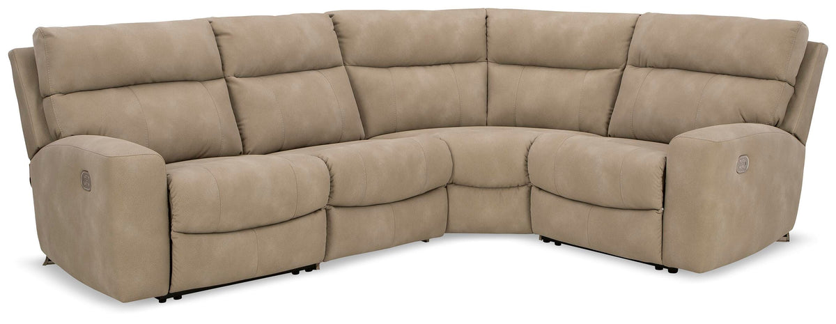 Next-Gen Durapella 4-Piece Power Reclining Sectional (61004-SI)