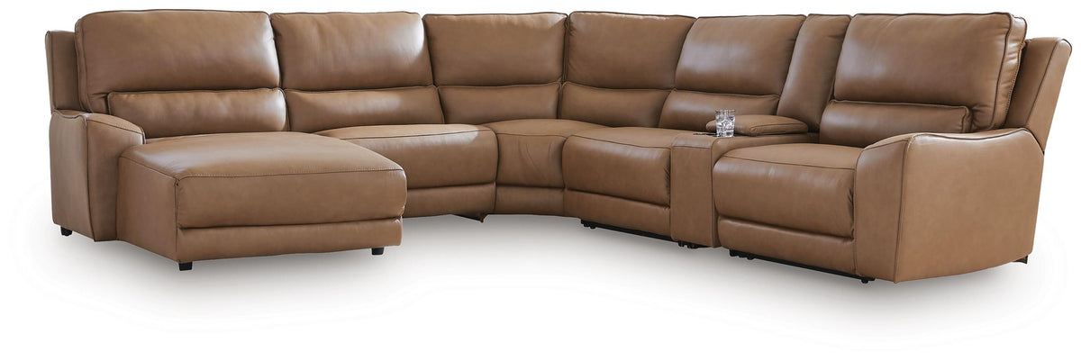 DeepWakes 6-Piece Power Reclining Sectional with Chaise (PCU62606-SI)