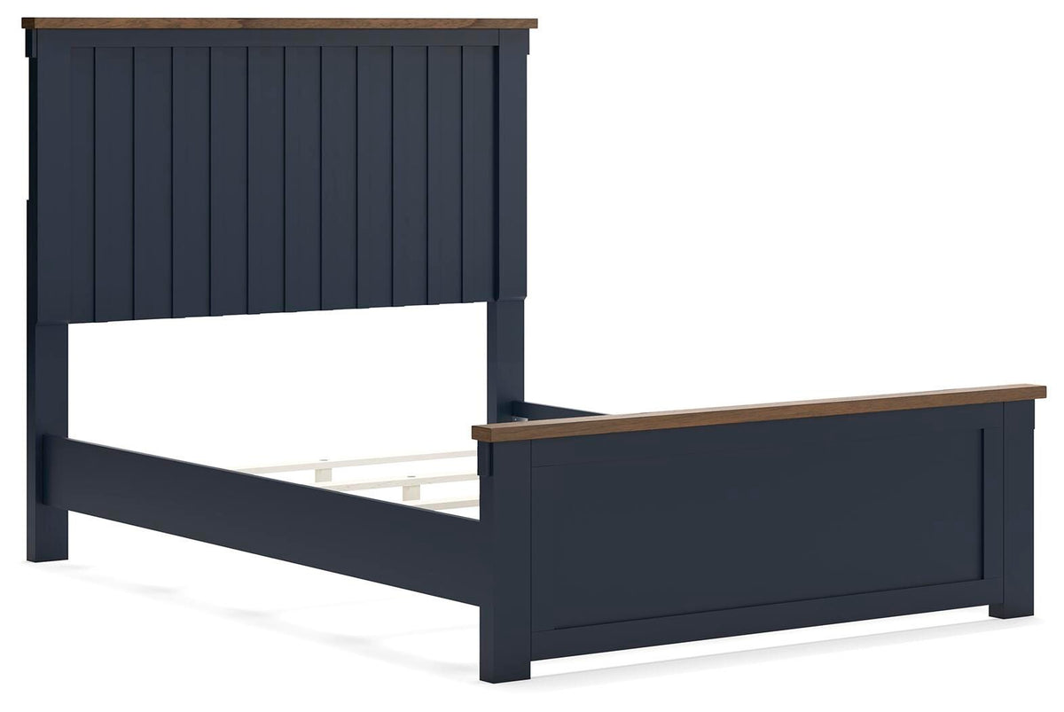 Landocken Panel Bed (Youth) - Brown/Blue  (B414-SI) - Image 2