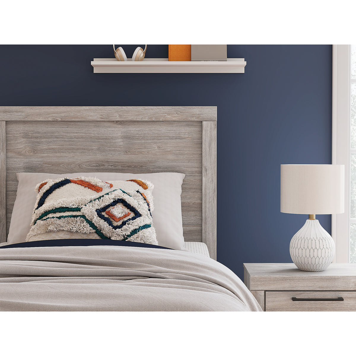 Broachmyn Twin Panel Bed, Dresser and Mirror (PCB1120-SI) - Image 17