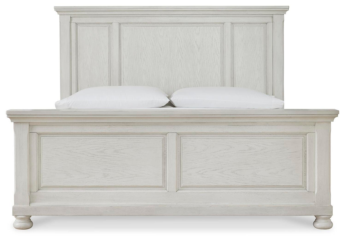 Robbinsdale Panel Bed - Antique White  (B742-SI) - Image 3