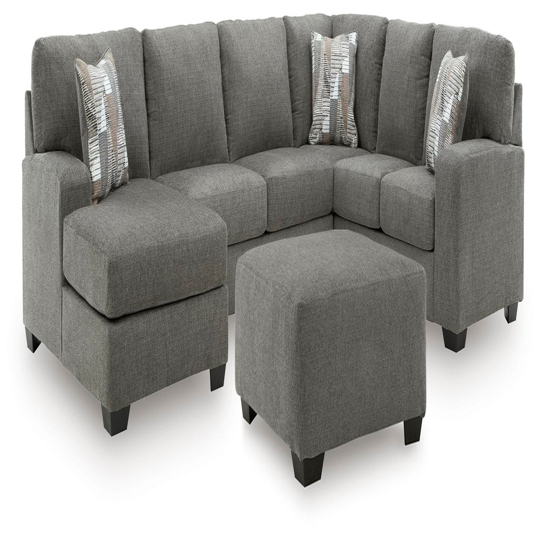 Clarington 3-Piece Sectional and Oversized Ottoman (PC48405-SI)