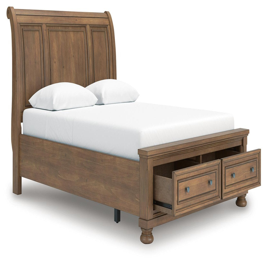 Feddinger Queen Sleigh Bed, Dresser, Mirror, Chest and Nightstand (PCB779-SI) - Image 19