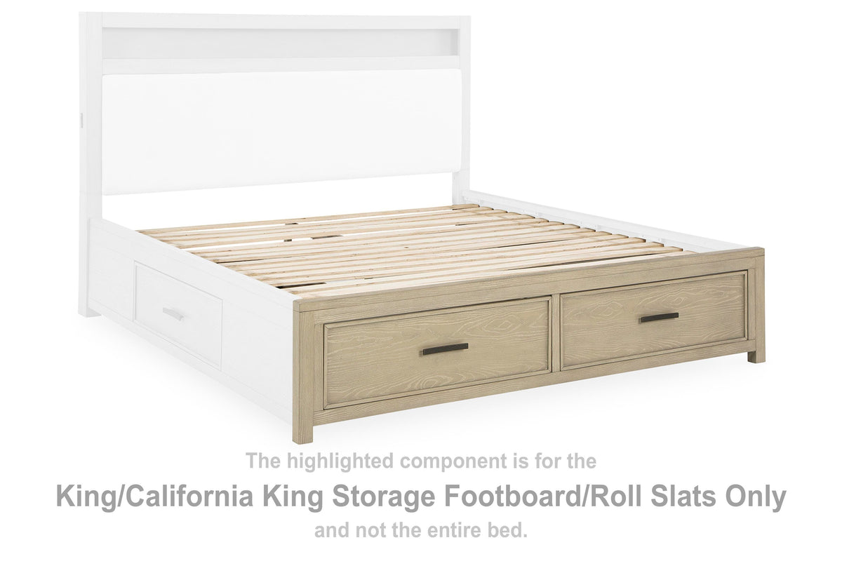 Calmoro Storage Footboard/Roll Slats - Gray  (B602-SI) - Image 2