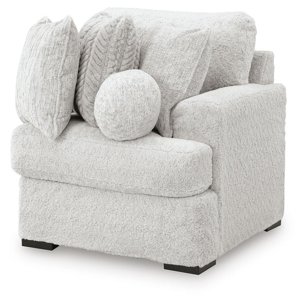 Cuddle Plush 3-Piece Sectional, Chair and Ottoman (PC59106-SI) - Image 14