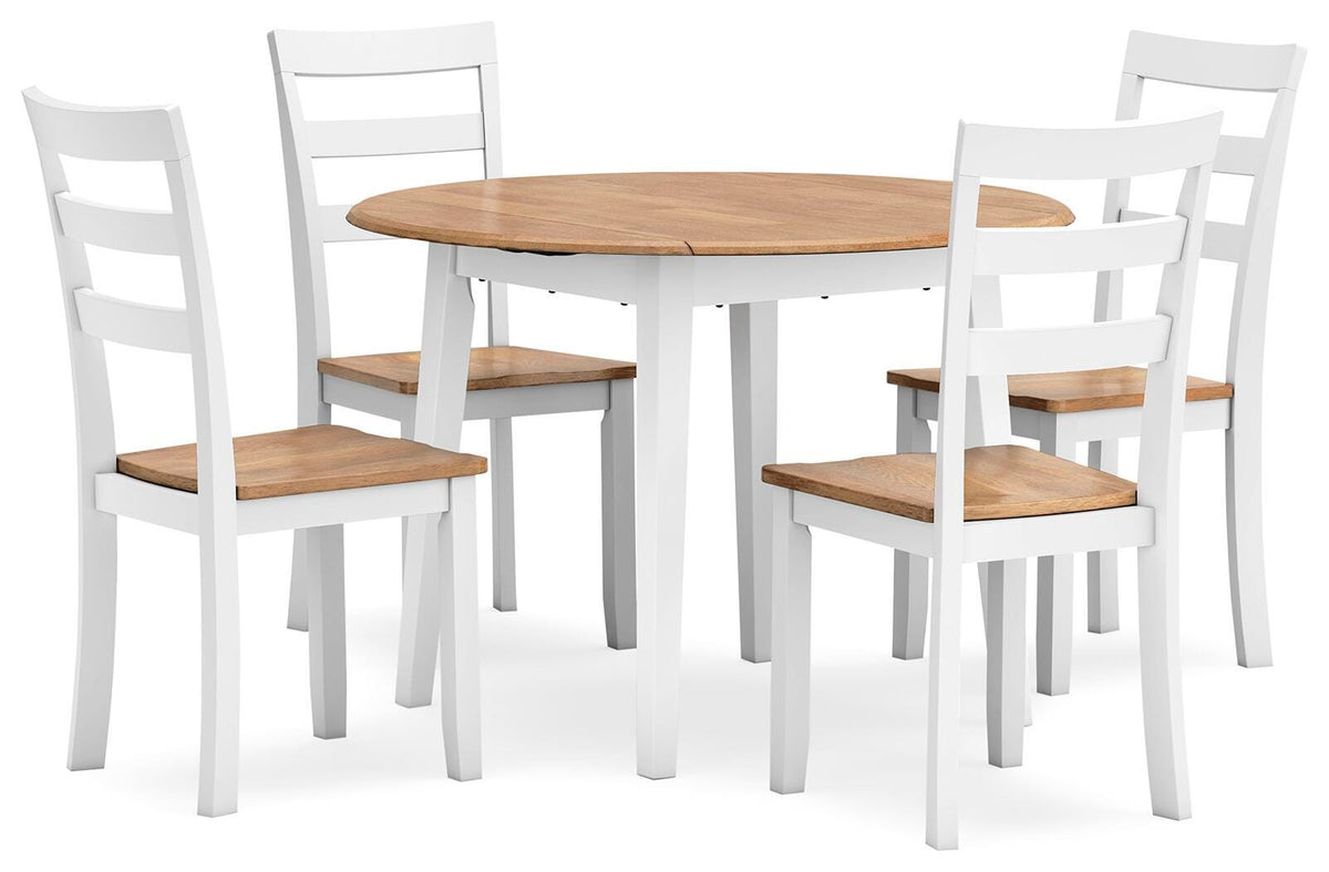 Gesthaven Dining Table and 4 Chairs (D398-SI)