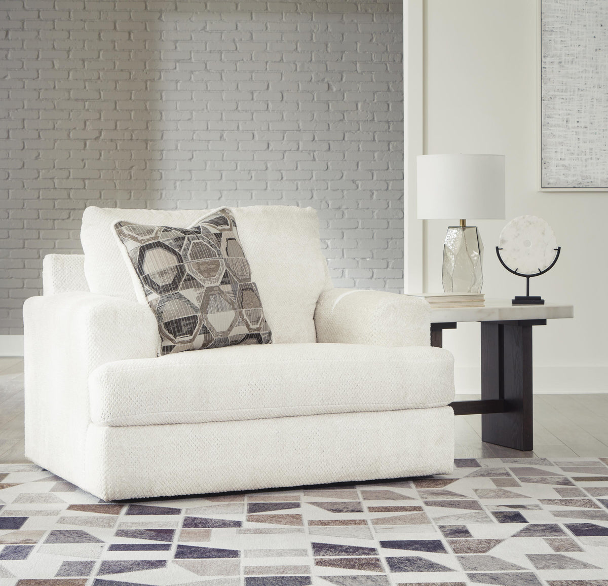 Karinne Loveseat, Oversized Chair and Accent Ottoman (31403-SI) - Image 15