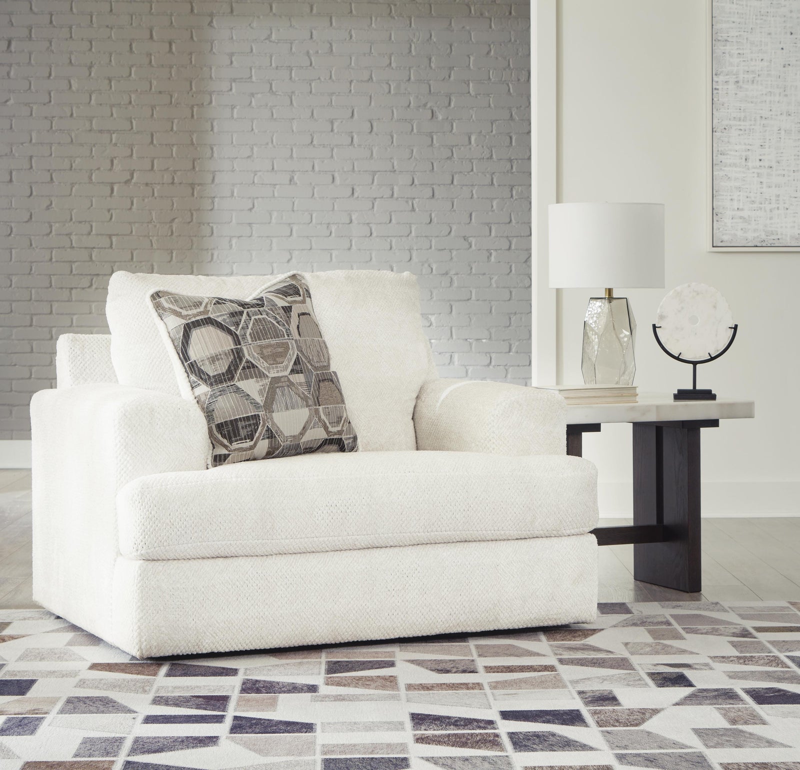 Karinne Loveseat, Oversized Chair and Accent Ottoman (31403-SI) - Image 15