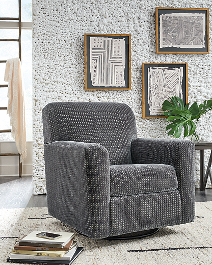Herstow Swivel Glider Accent Chair A3000366 SI InspireLiving