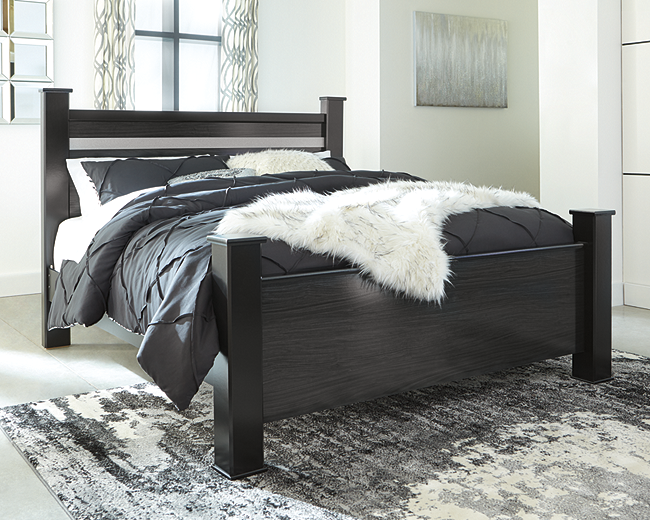 Starberry Poster Bed Black B304 SI