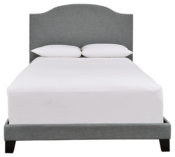 Adelloni Upholstered Bed Cream B080 SI InspireLiving