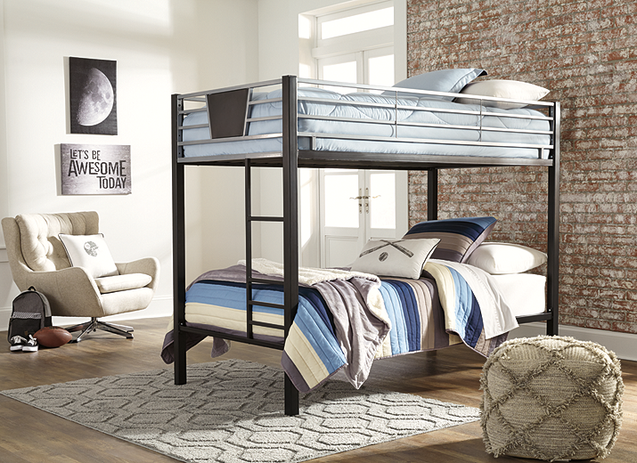 Metal twin online bunk beds