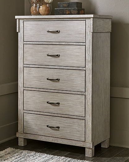 Hollentown Chest of Drawers Whitewash B434 46 SI InspireLiving