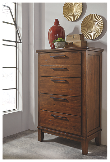 Ralene Chest of Drawers Medium Brown B594 46 SI InspireLiving