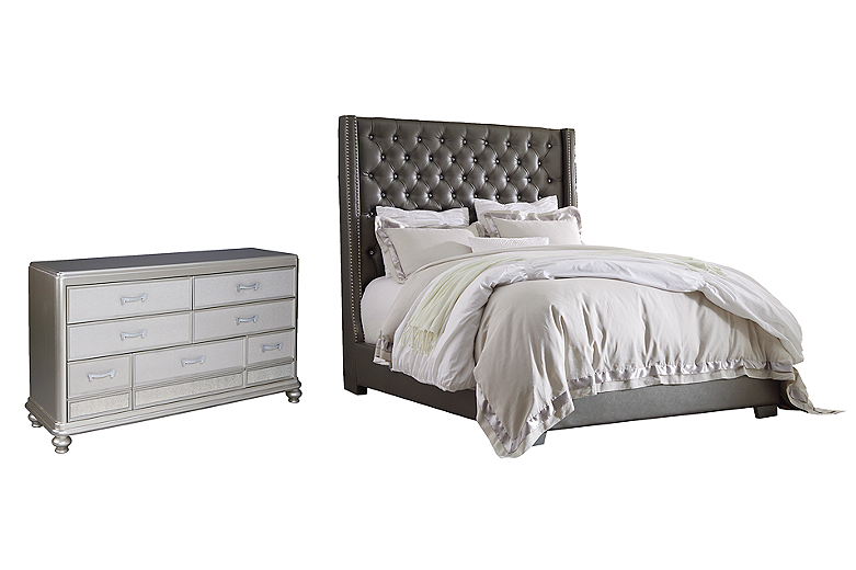 Coralayne upholstered clearance king bed