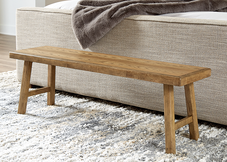 Brown bench for bedroom deals