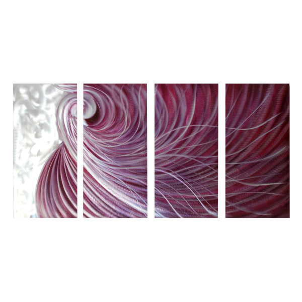 Pink Riptide Modern Metal Art - Pink Riptide - InspireLiving