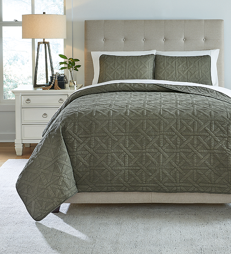 Guslea King Coverlet Set Q373013K SI InspireLiving