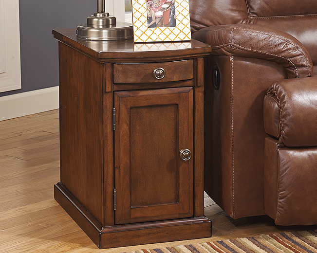 Laflorn gray chairside end discount table