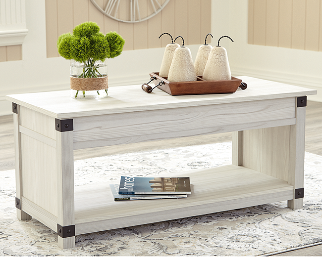 Whitewashed farmhouse coffee table deals