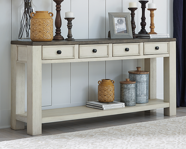 Bolanburg Sofa Console Table Brown White T751 4 SI InspireLiving