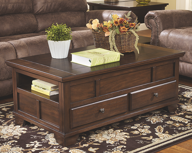 Medium brown coffee table deals