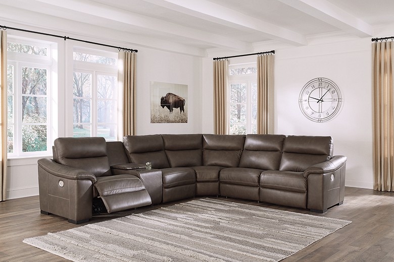 Salvatore 6 Piece Power Reclining Sectional U26301S5 SI InspireLiving