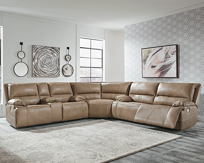 Ricmen 3 Piece Power Reclining Sectional U43702 SI InspireLiving