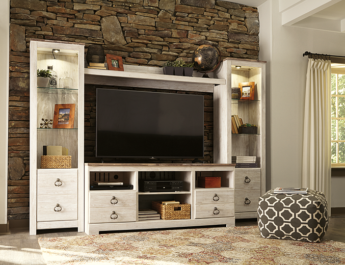 Willowton 4 Piece Entertainment Center W267 SI InspireLiving