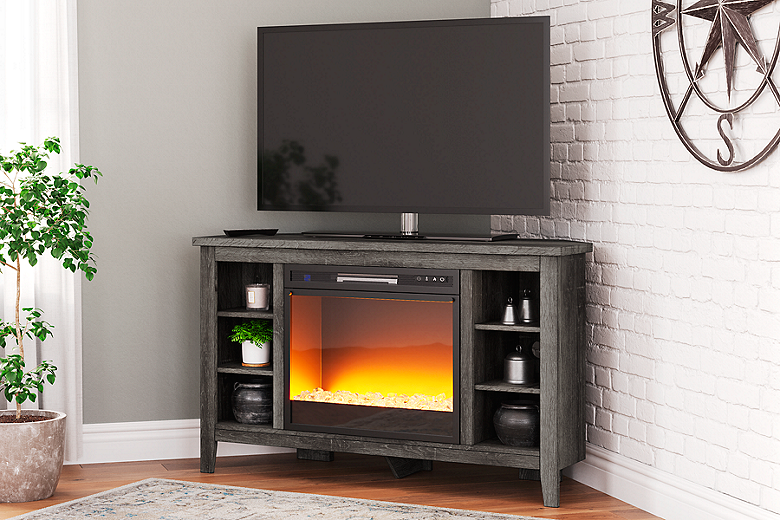 Ashley furniture black online tv stand