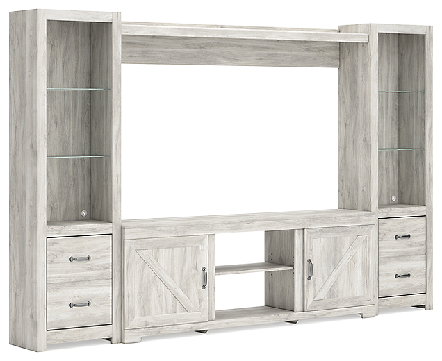 Bellaby 4 Piece Entertainment Center with Electric Fireplace W331