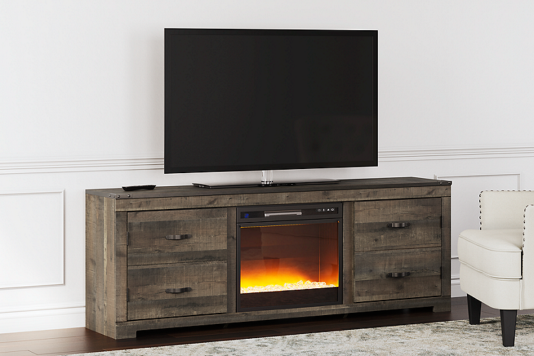 Ashley furniture tv best sale stand with fireplace