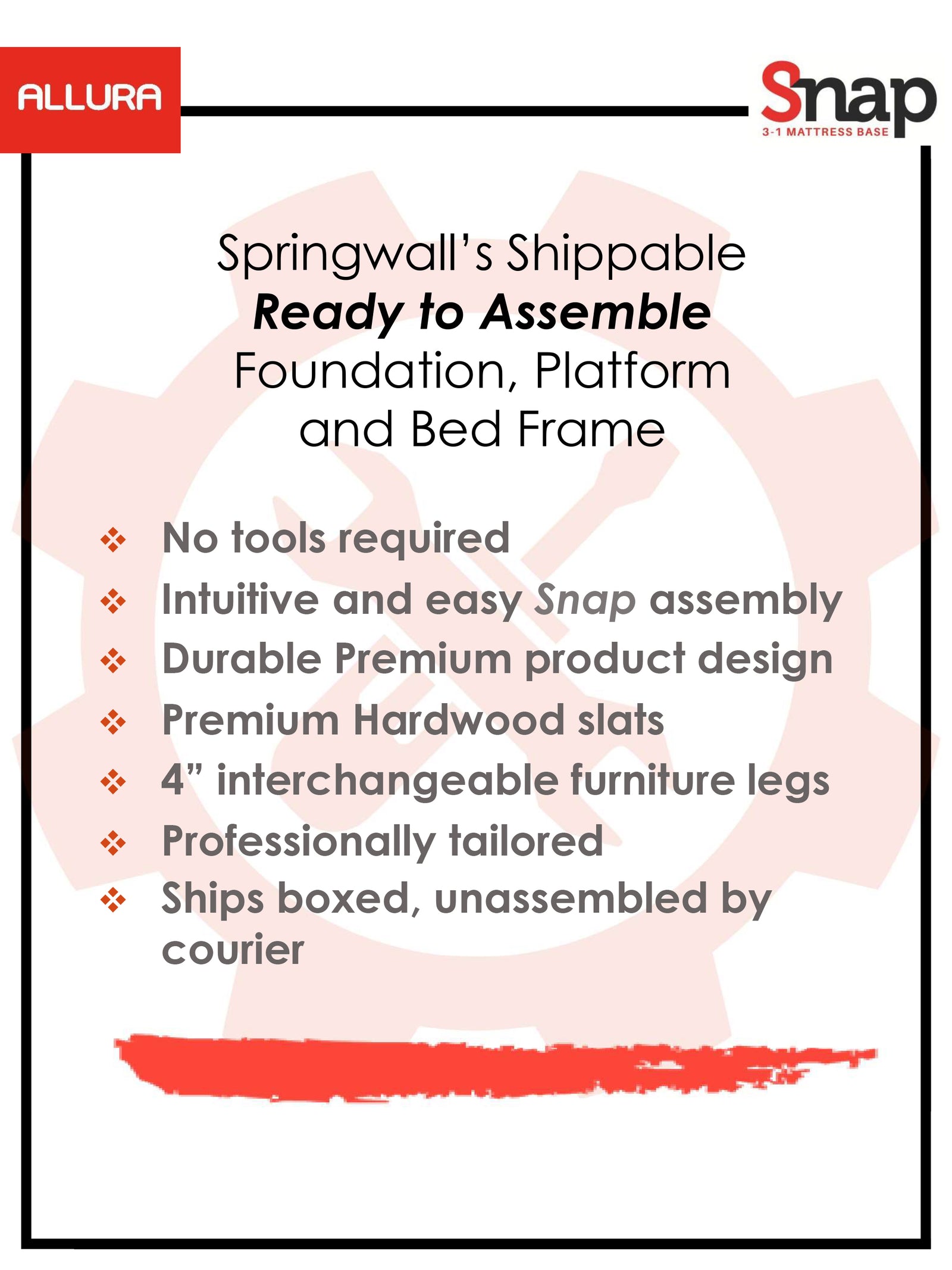 Springwall Snap 3-1 Mattress Base
